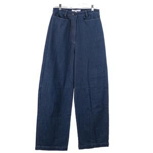 SELVA NEGRA Women Abbi Jeans 6 Blue Denim Wide Leg High Waist Wide Leg